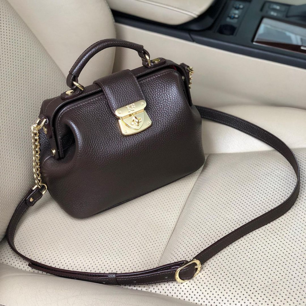 Women’s leather doctor bag Diana KF-1567