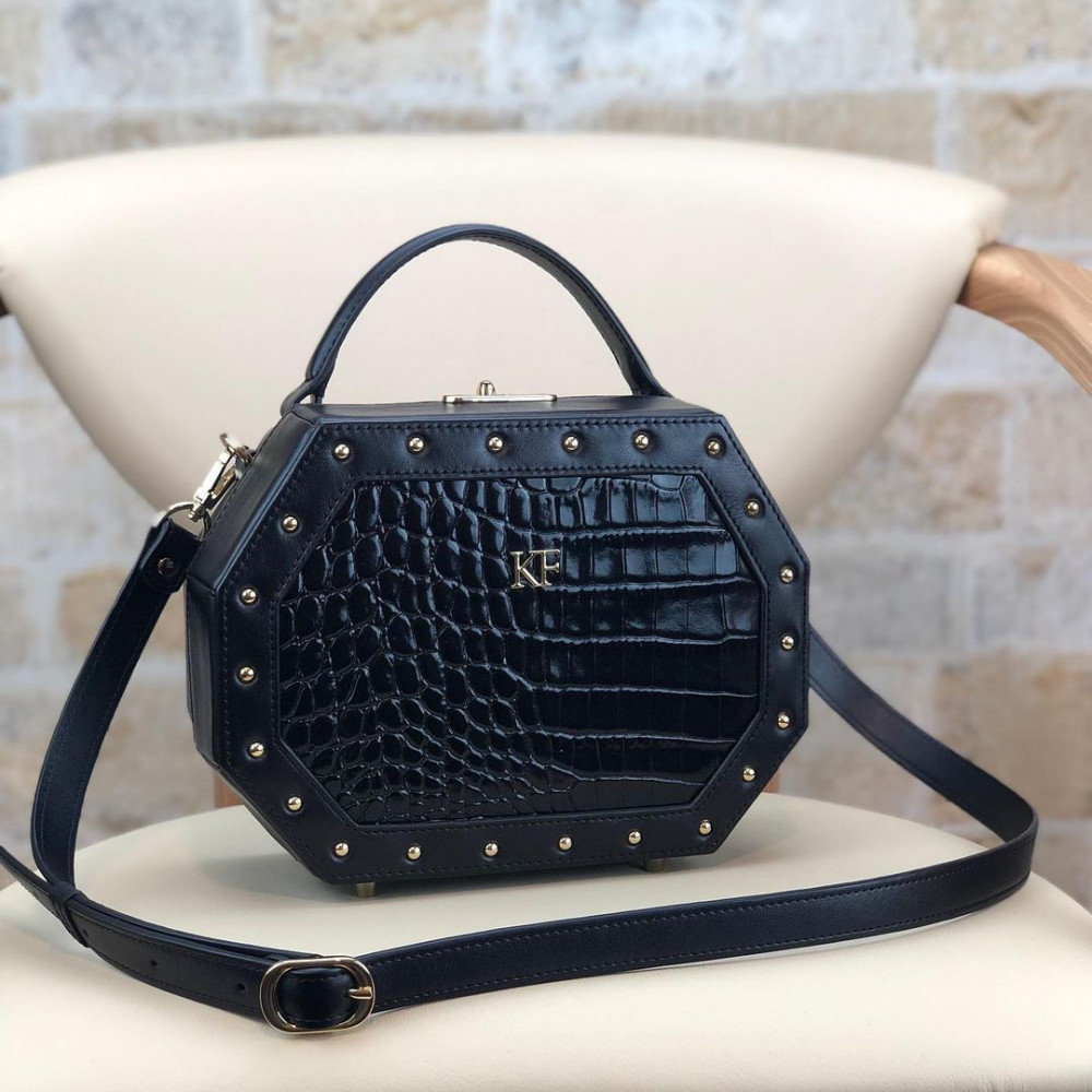 Women’s leather box bag Alexa KF-1763