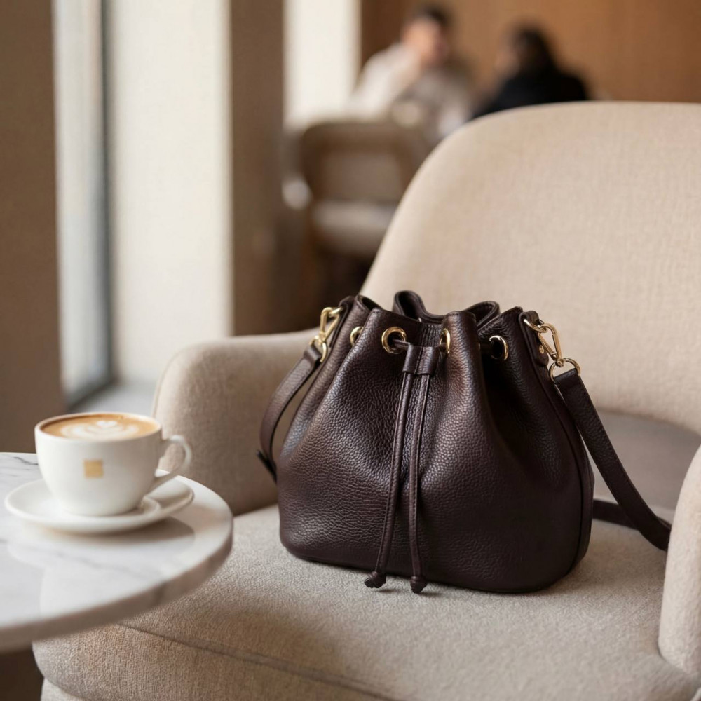 Жіноча шкіряна сумка-мішок Хобо Sonya KF-3227-2