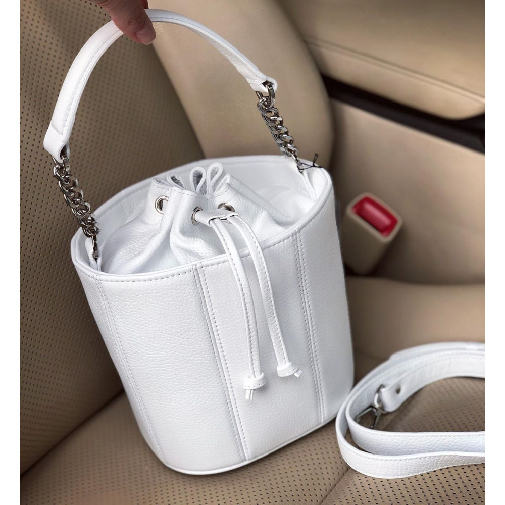 Women’s leather bucket bag Alla KF-3610