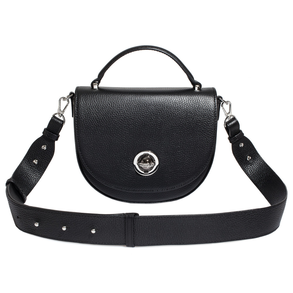 Women’s leather crossbody bag on a wide strap Lena KF-5463-