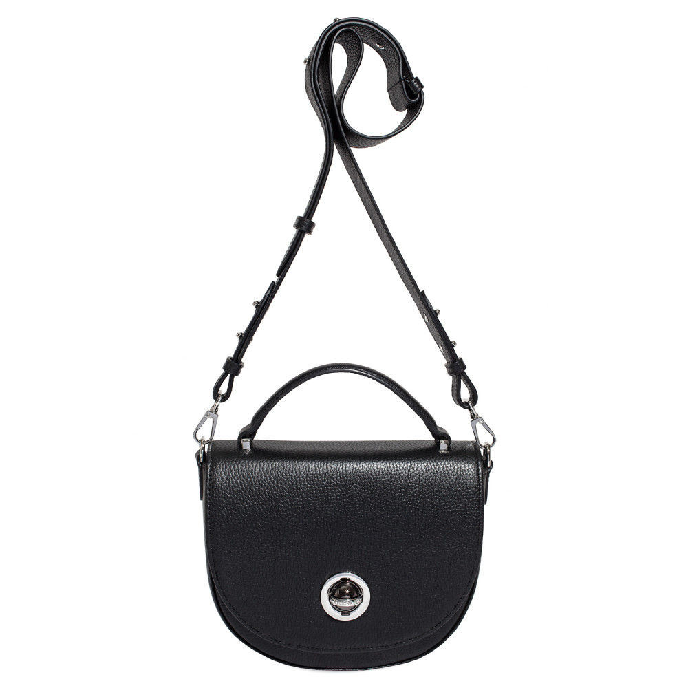 Women’s leather crossbody bag on a wide strap Lena KF-5463-3