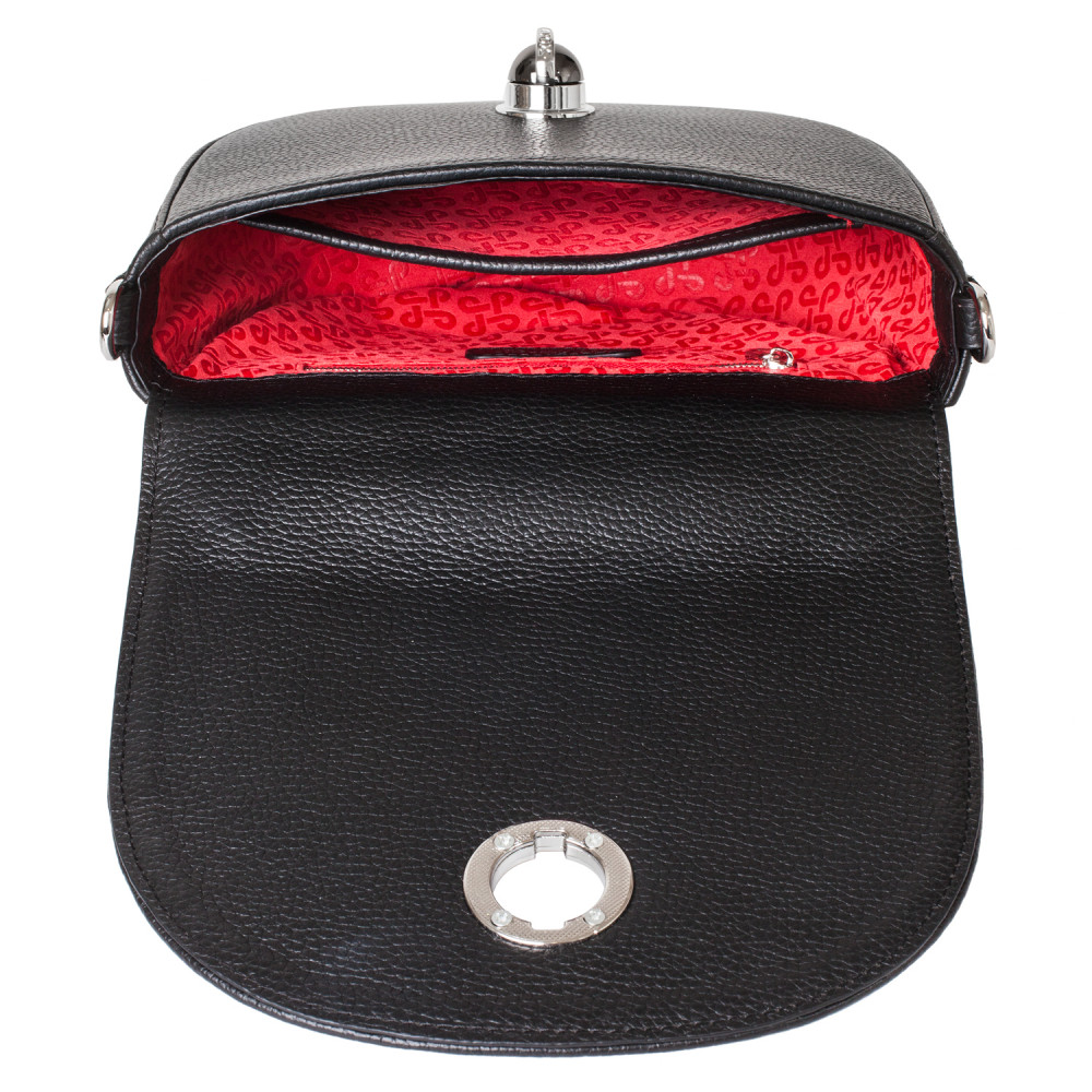 Women’s leather crossbody bag on a wide strap Lena KF-5463-4