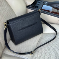 Women’s leather crossbody bag on a wide strap Prima M KF-7480-1