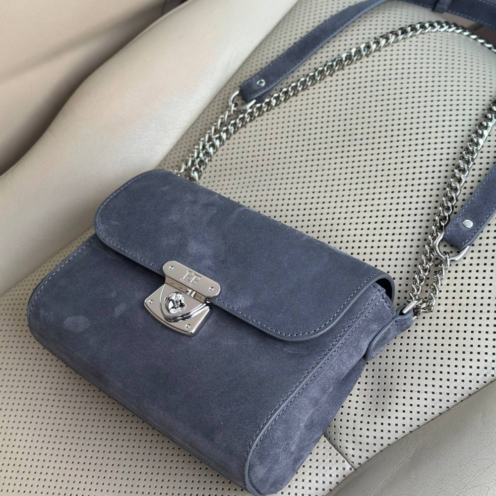 Women’s leather bag on a chain Prima S KF-7614-1