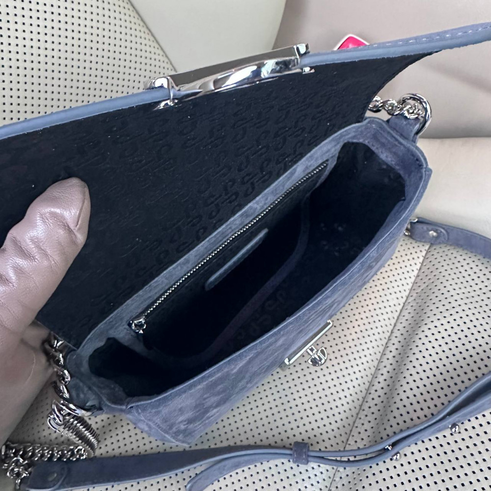 Women’s leather bag on a chain Prima S KF-7614-2