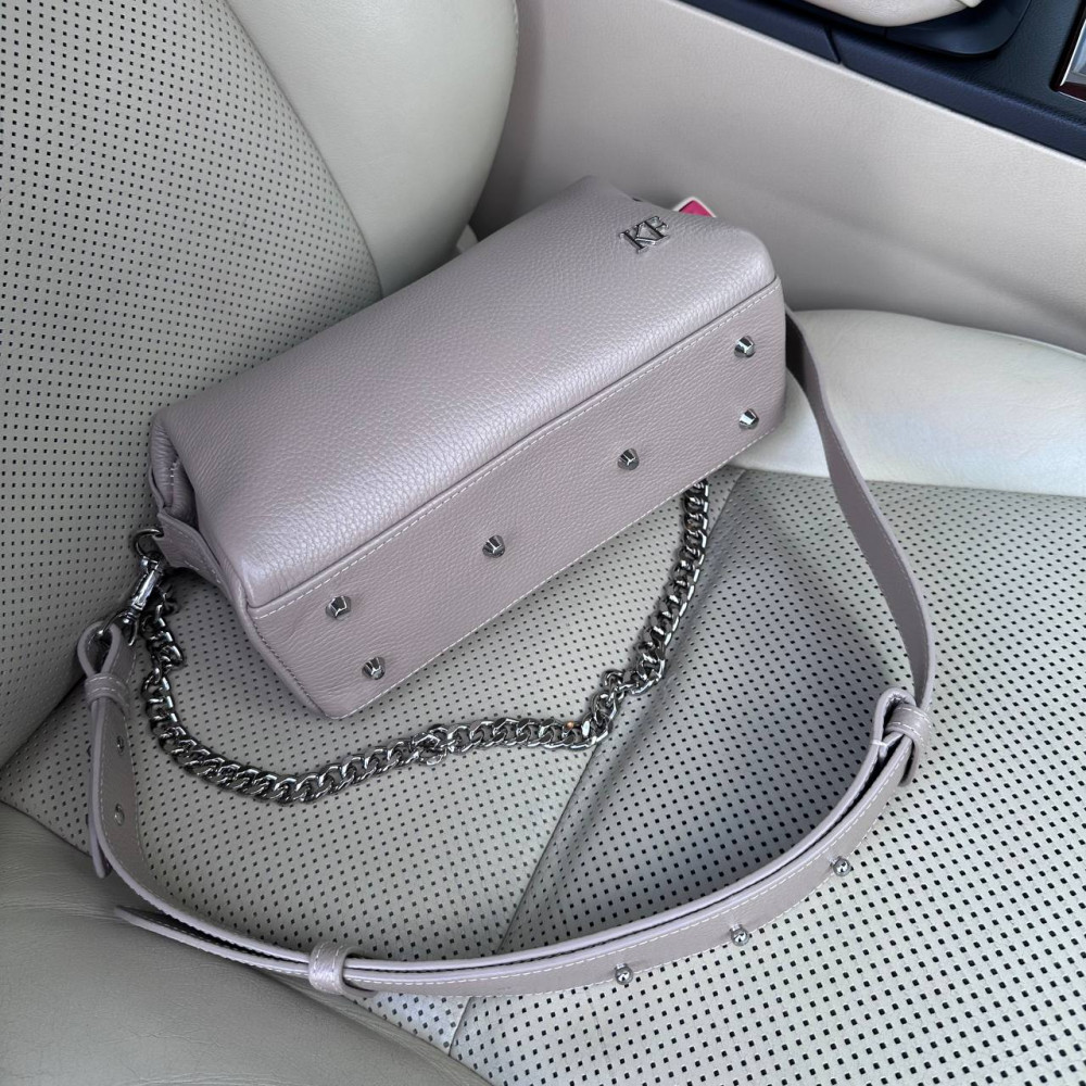 Women’s leather crossbody bag on a wide strap Vilna KF-7615-2