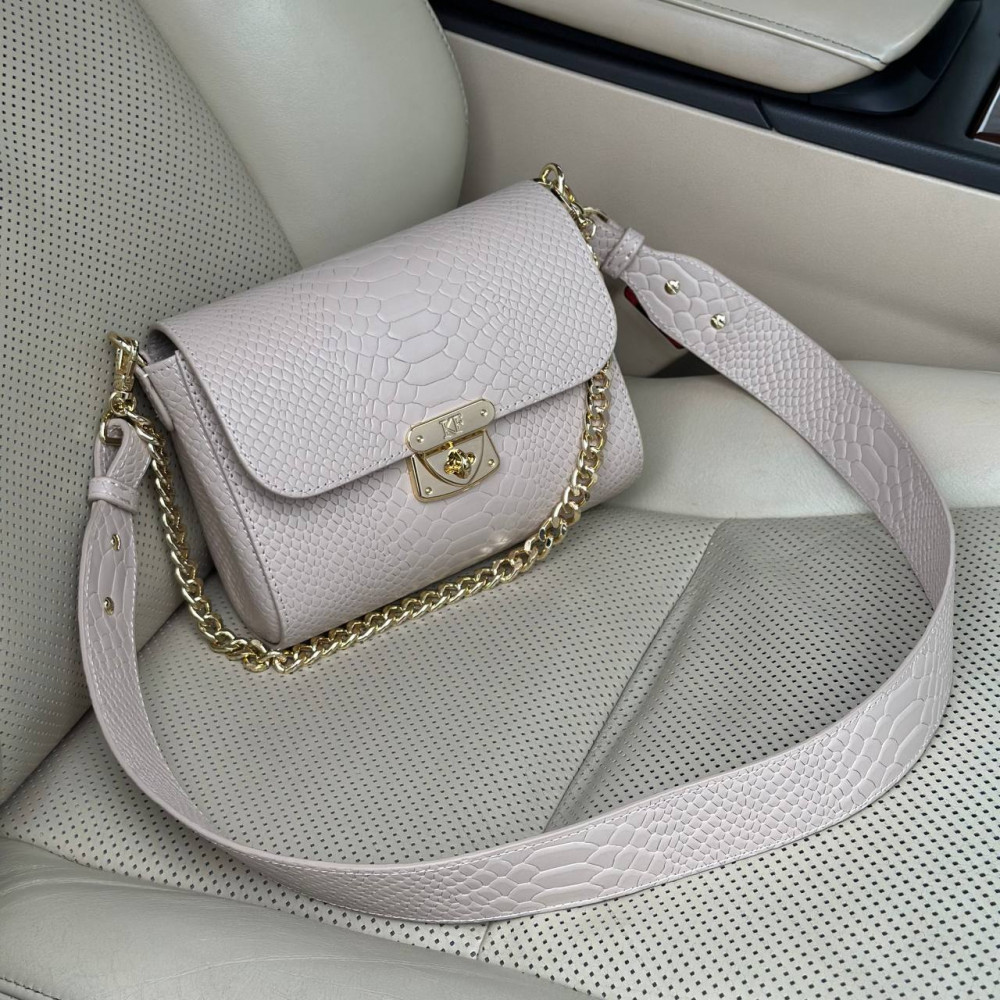 Жіноча шкіряна сумка кросс-боді на широкому ремені Prima S KF-7625 Жіноча шкіряна сумка кросс-боді на широкому ремені Prima S KF-7625