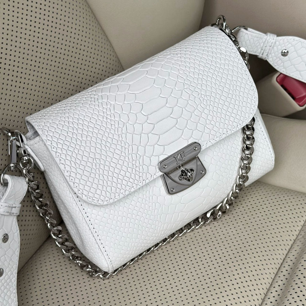 Women’s leather crossbody bag on a wide strap on a wide strap Prima S KF-7626-1