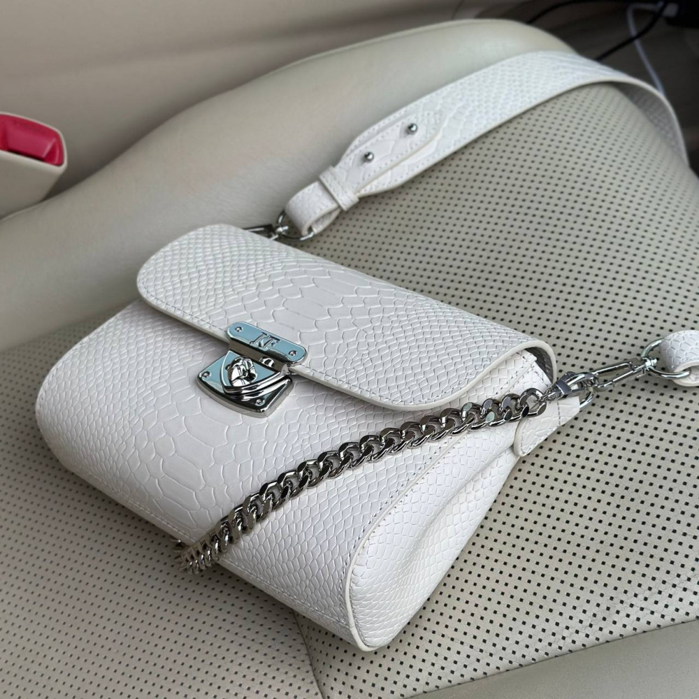 Жіноча шкіряна сумка кросс-боді на широкому ремені Prima S KF-7627-1