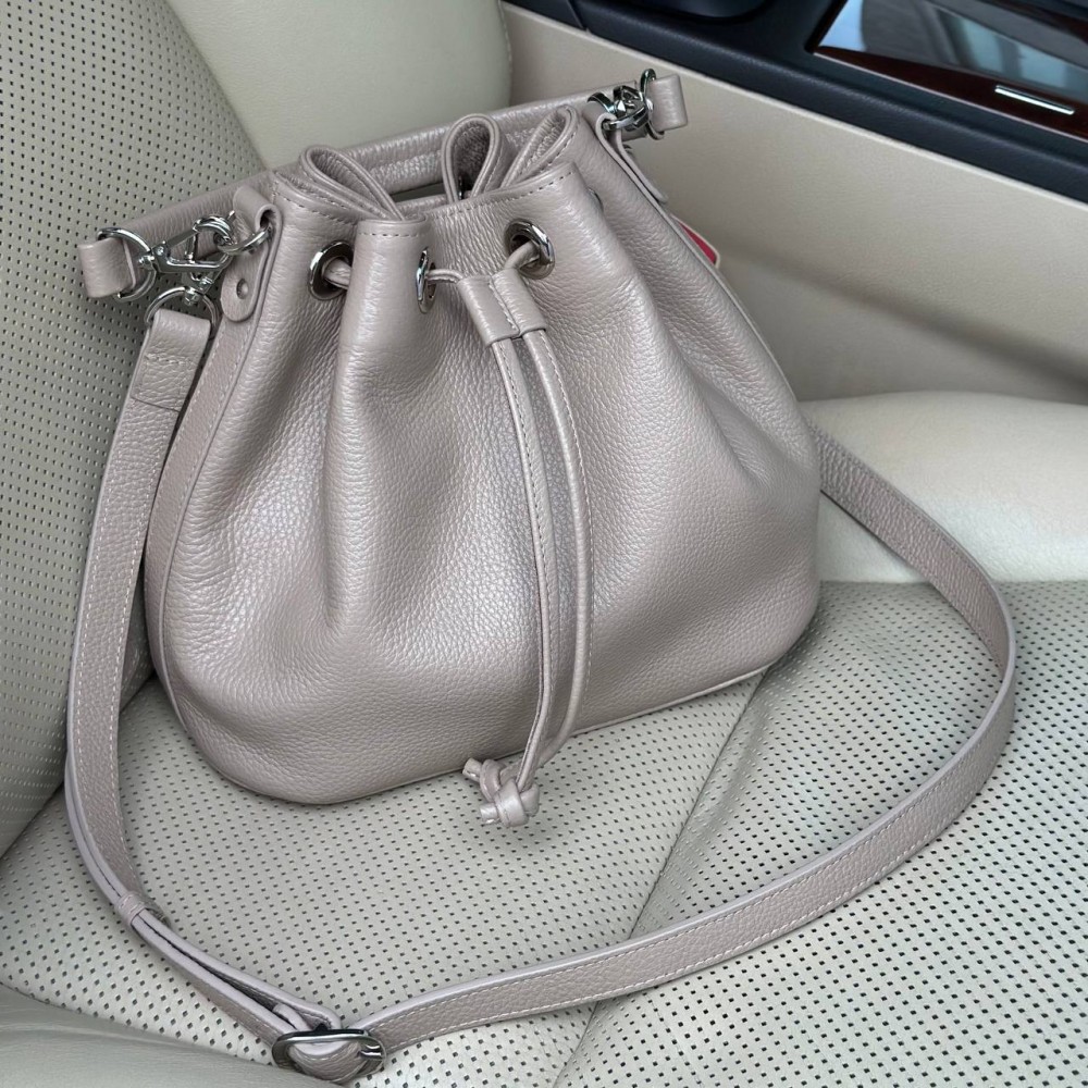 Жіноча шкіряна сумка-мішок Хобо Sonya KF-7629-