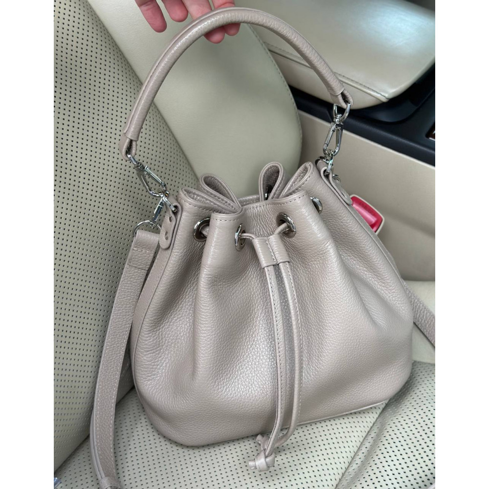 Жіноча шкіряна сумка-мішок Хобо Sonya KF-7629-1