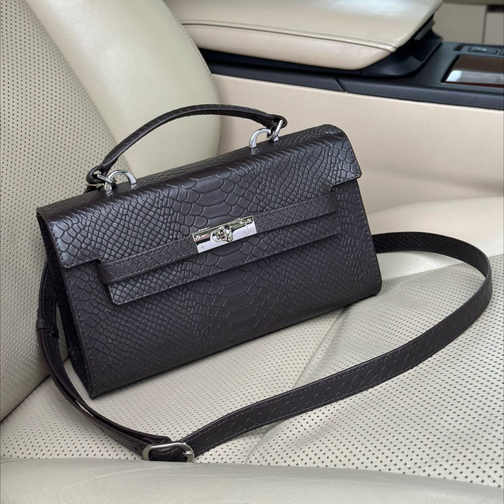 Жіночий шкіряний портфель Solomia Long KF-7654