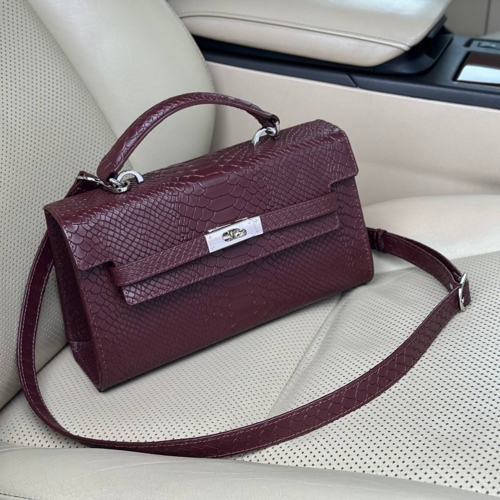 Жіночий шкіряний портфель Solomia Long KF-7655