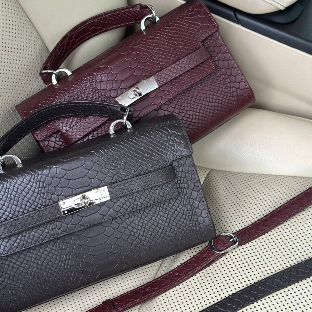 Жіночий шкіряний портфель Solomia Long KF-7655-6