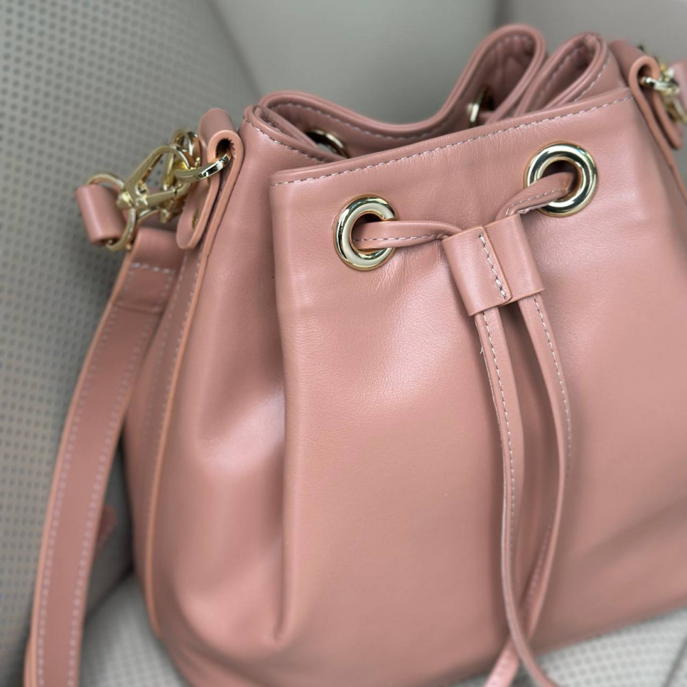 Жіноча шкіряна сумка-мішок Хобо Sonya KF-7657-2