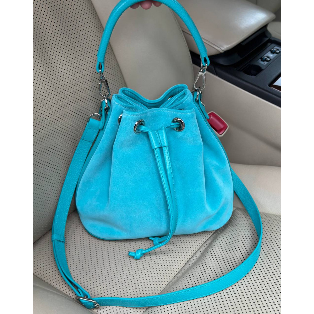 Жіноча шкіряна сумка-мішок Хобо Sonya KF-7727-