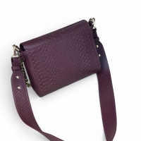 Women’s leather crossbody bag on a wide strap on a wide strap Prima S KF-7798-4
