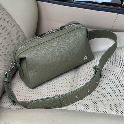 Women’s leather crossbody bag on a wide strap Vilna KF-7816-