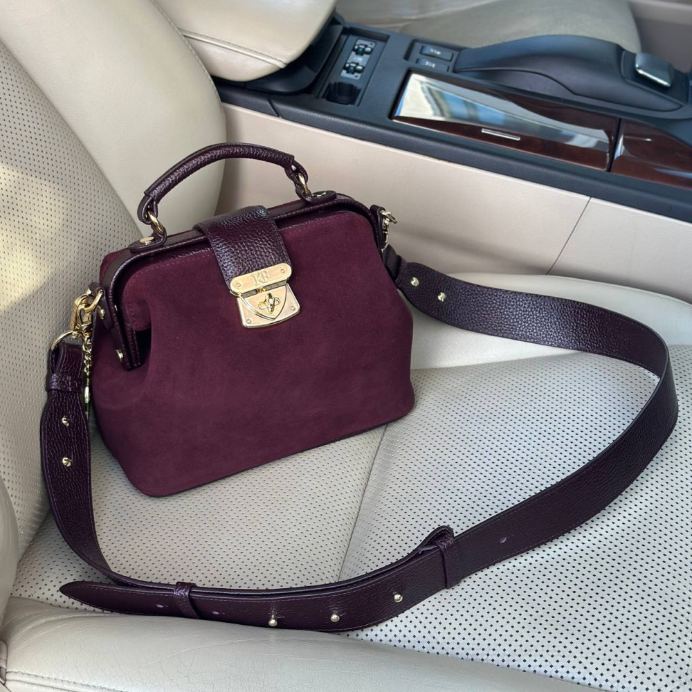 Women’s leather doctor bag Diana KF-7848