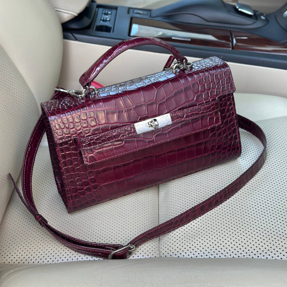 Women’s leather briefcase Solomia  Long KF-7862