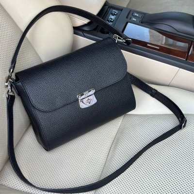 Women’s leather crossbody bag on a wide strap Prima M KF-7881-
