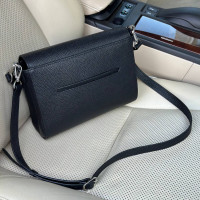 Women’s leather crossbody bag on a wide strap Prima M KF-7881-1